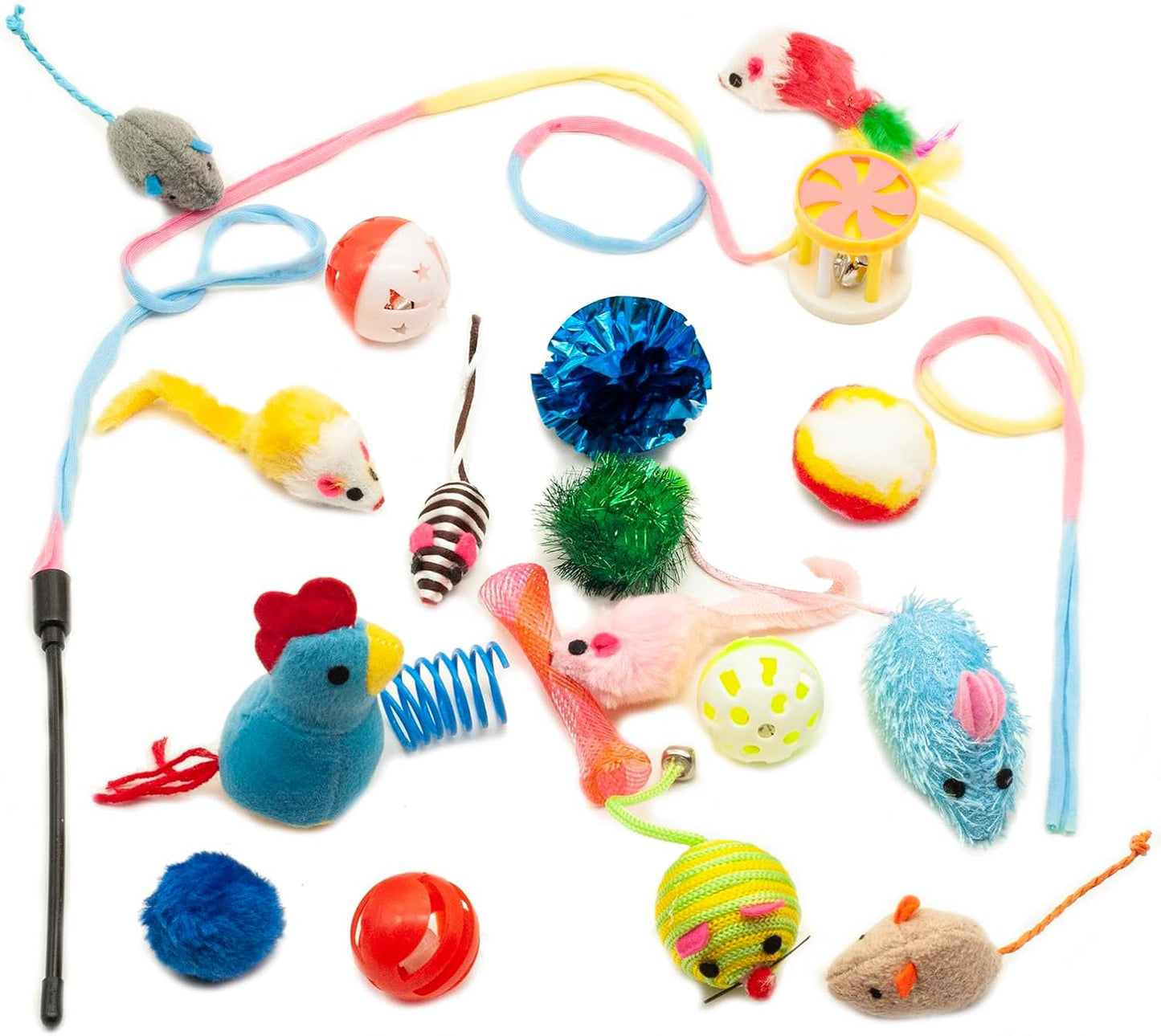 Fashion's Talk Cat Toys Variety Pack for Kitty 20 Pieces