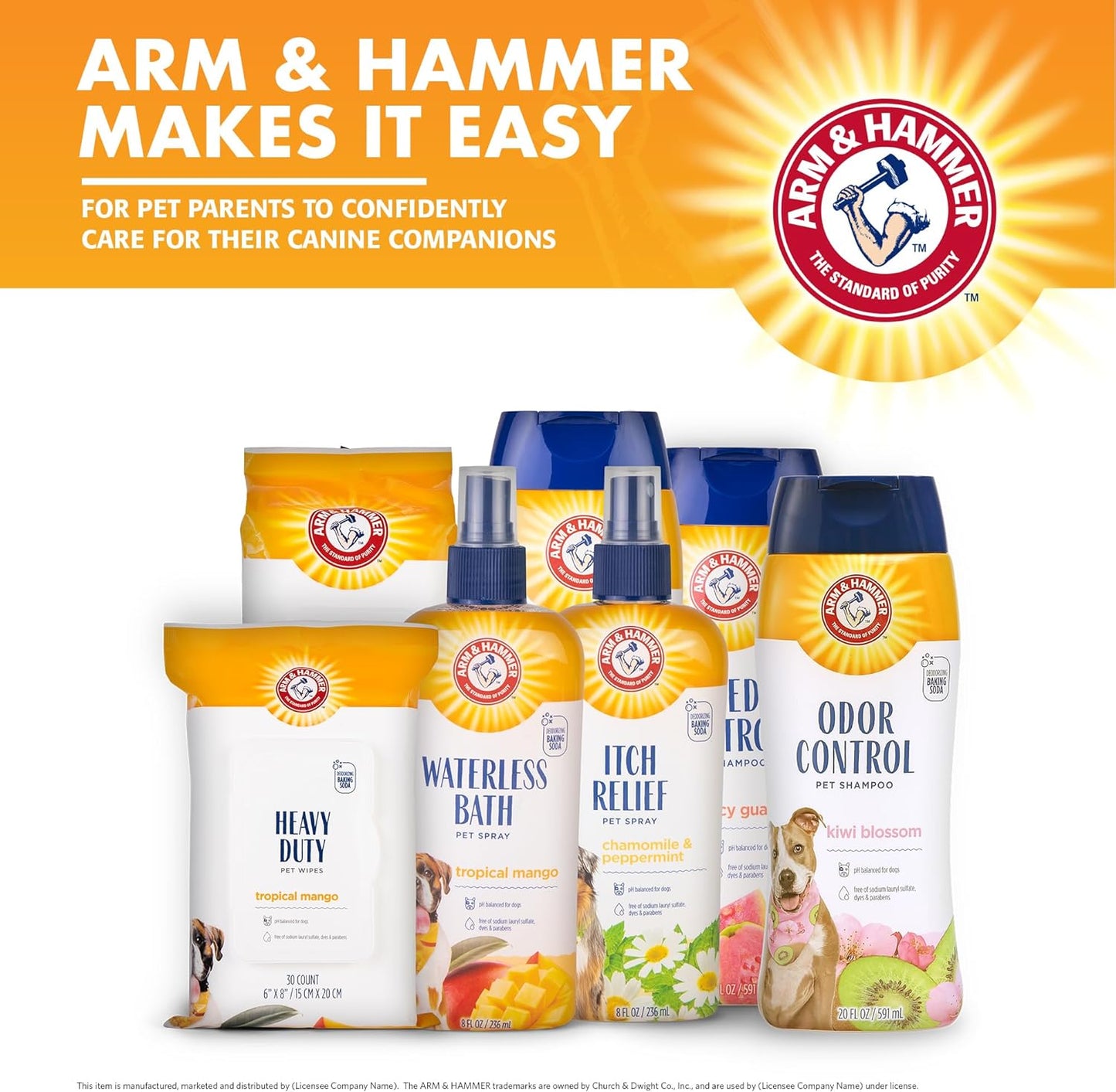 Arm & Hammer Dog Deodorizing Spray – Kiwi Blossom Scent, 8 oz